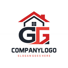  Modern Design Real Estate Logo with Bold Typography and Iconic House Symbol