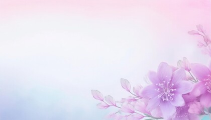 Fototapeta premium Soft pink cherry blossoms enhance a dreamy background at dawn in a serene garden setting