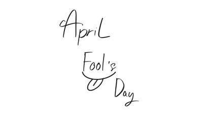 April fool day text font calligraphy hand written lettering black color symbol sign object icon happy easter egg day april month 2025 year 1 date first date joke funny enjoy comedian entertainment toy