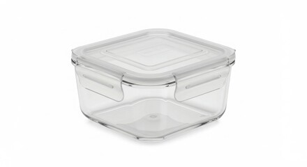 Clear Square Food Storage Container with Locking Lid