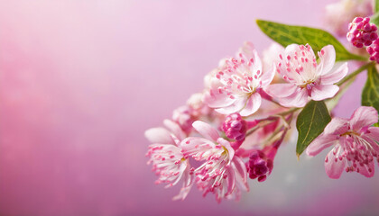 Pink spring flower background