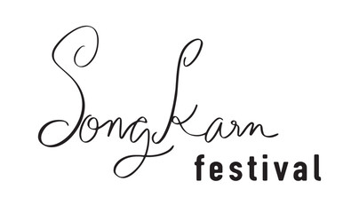 Songkarn day festival text font calligraphy hand written lettering black color sign symbol happy songkarn day festival april month 2025 year thailand bangkok asian siam thai culture buddhism water wet