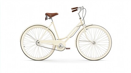 Vintage City Bicycle Vector Illustration for Graphic Design Projects