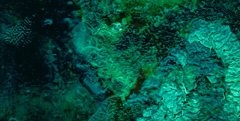 A Creative Combination of Dirty Parchment and Liquid Art
