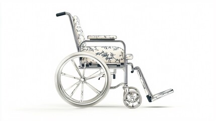 Fototapeta premium Professional Hospital Wheelchair on White Background for Parasports Events