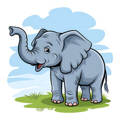elephant cartoon illustration