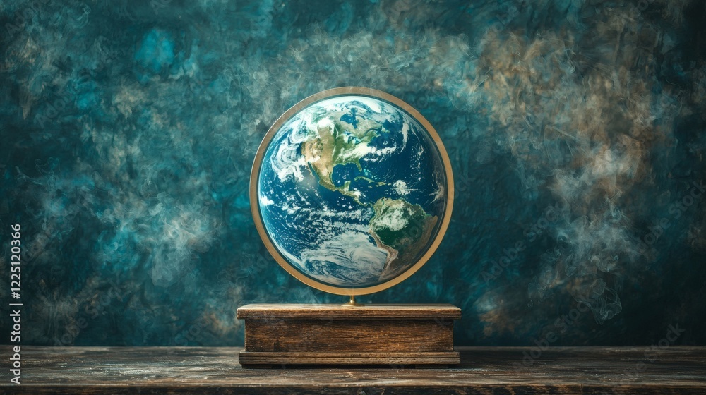 Poster television show highlighting debates on the authenticity of climate change reports stock photo with 