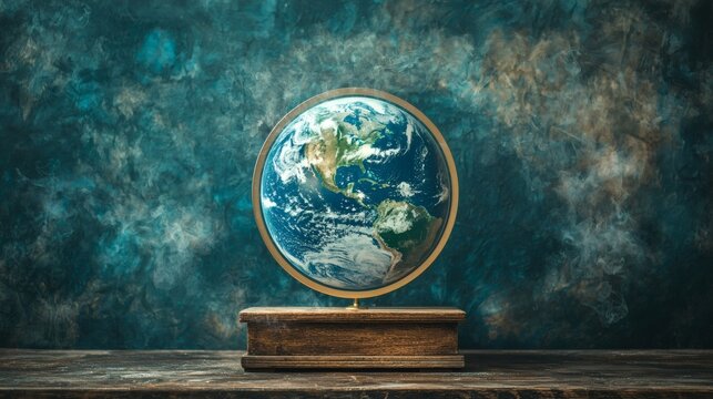 Television show highlighting debates on the authenticity of climate change reports Stock Photo with side copy space