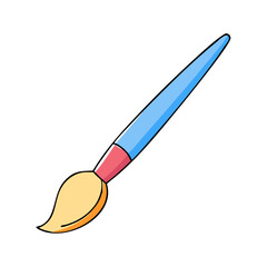 paintbrush icon, paintbrush vector illustration-simple illustration of paintbrush, perfect for paintbrush logos and icons