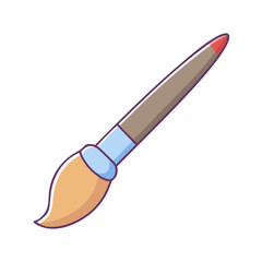 paintbrush icon, paintbrush vector illustration-simple illustration of paintbrush, perfect for paintbrush logos and icons