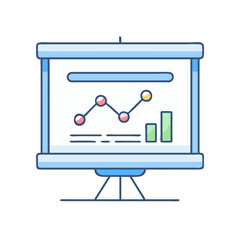 presentation screen icon, presentation screen vector illustration-simple illustration of presentation screen, perfect for presentation screen logos and icons