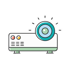 projector icon, projector vector illustration-simple illustration of projector, perfect for projector logos and icons