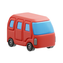 3d illustration of Vacation bus
