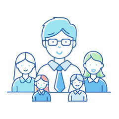 student council icon, student council vector illustration-simple illustration of student council, perfect for student council logos and icons