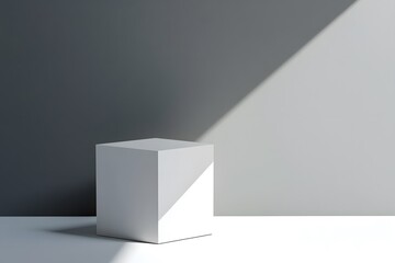 Obraz premium empty white box