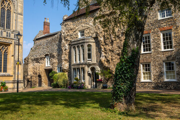 House Built into the Ruins of Bury St. Edmunds Abbey © chrisdorney