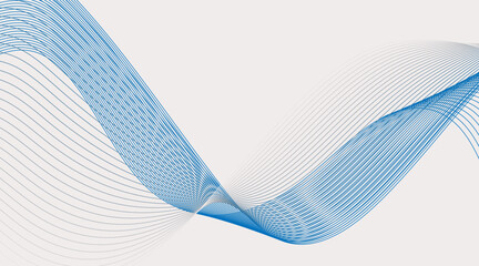 Vector abstract background with dynamic color waves. Dynamic sound wave flowing wave lines.