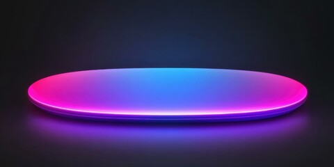 A vibrant, illuminated surface with a gradient of pink and blue hues. Ideal for modern design, tech promotions, or nightlife themes.