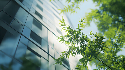 Buildings and trees are a double image.