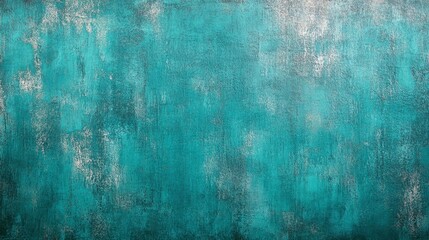 Teal green textured background with mottled, distressed, and speckled patterns. The surface shows variation in shade and grain, creating a rustic