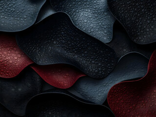Obraz premium Abstract Dark Red & Blue Waves, Design