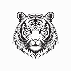 tiger head vector