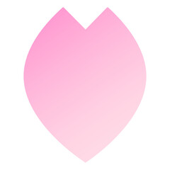 桜の花びらのシンプルな春色グラデーションフレーム背景　ベクターイラスト sakura