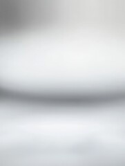 Blank light grey blurred background with radial gradient. Studio room backdrop. vignette photo effect. White gray empty template gradient illustration