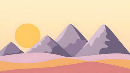 Mountain Landscape with River