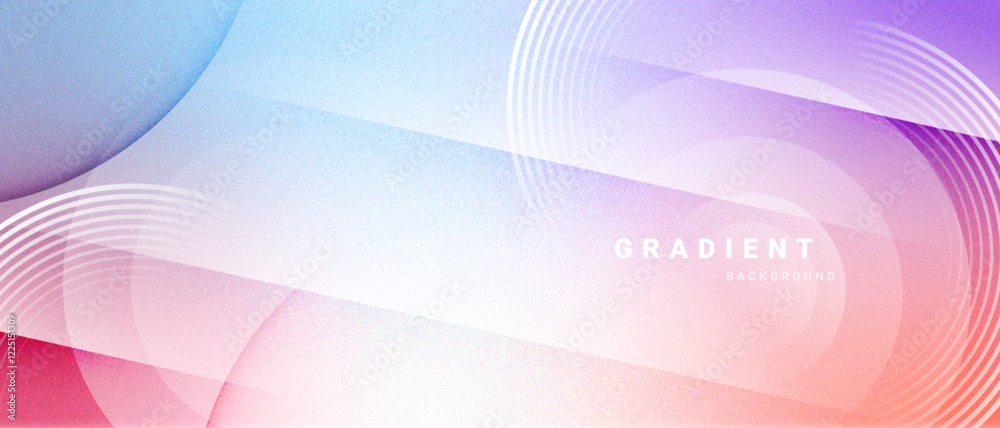 Poster modern pastel gradient abstract design with geometric lines.