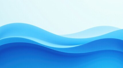 Naklejka premium Abstract Blue Undulating Waves A Serene and Calming Background Image for Design Projects