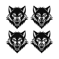 Obraz premium wolf tribal tattoo