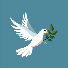dove of peace on a branch