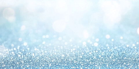 Fototapeta premium Shiny Blue Glitter In Abstract Defocused Background with bockeh