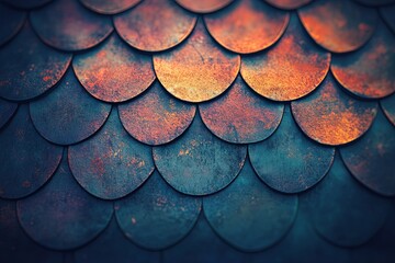 A minimalist fish scale texture styled as a background with a faint glow digital