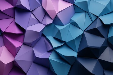 Obraz premium A colorful abstract design with blue and purple shapes