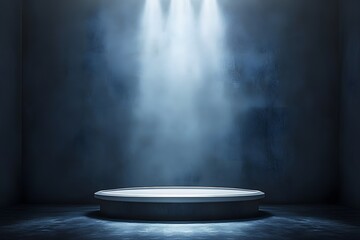 empty stage with spotlight