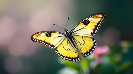 Naklejka premium butterfly on a flower ,Ai Garneted 