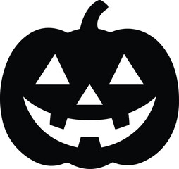 Halloween pumpkin icon. Simple illustration of Halloween pumpkin vector icon for web