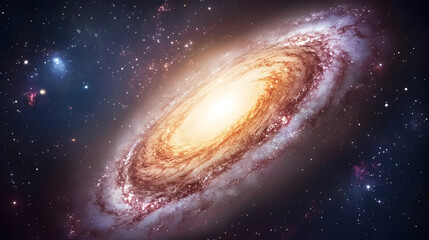 Fototapeta premium una via lactea o agujero negro en medio del espacio exterior universo lleno de estrellas via lactea galaxia en espiral