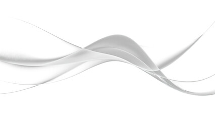 Abstract transparent smoke waves flowing gracefully