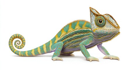 Obraz premium Colorful Chameleon Close-up