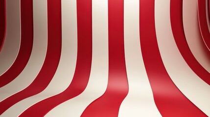 Obraz premium Abstract red vector background with stripes. Design template for brochures, flyers, magazine