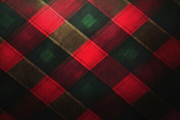 Dark green and red plaid pattern background for creative design projects