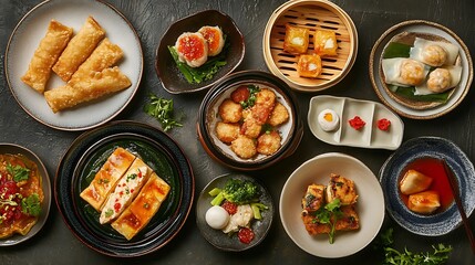 Dim sum menus are very popular among