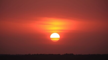 sunset in the mountains