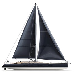 boat on white background