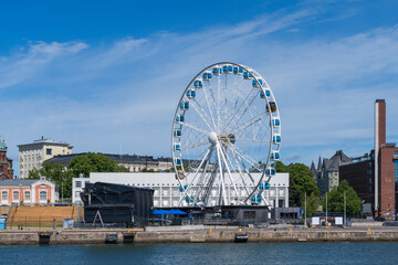 The SkyWheel in Helsinki at the waterfront