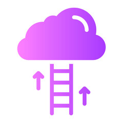 career promotion gradient icon