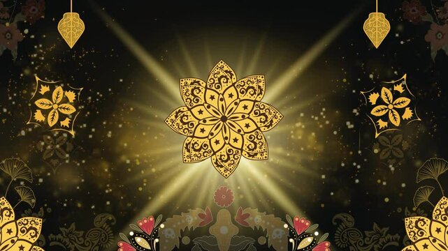 motion graphics with floral and Indonesian batik themes to uphold culture